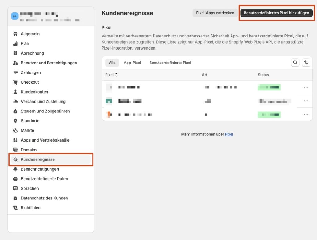Benutzerdefiniertes pixel in shopify anlegen - Google Tag Manager mit Shopify nutzen: Einrichtung mit dem Web Pixel in 2025