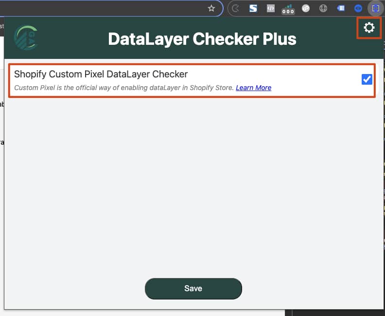 Datalayer checker plus konfiguration - Google Tag Manager mit Shopify nutzen: Einrichtung mit dem Web Pixel in 2025