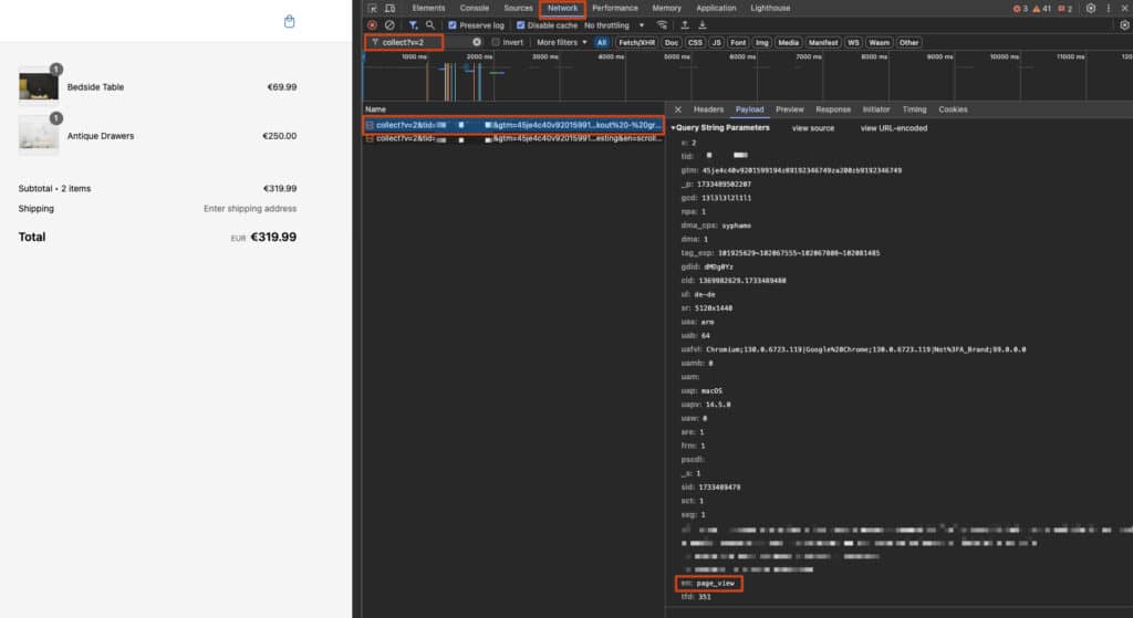 Page view im network tab shopify web pixel - Google Tag Manager mit Shopify nutzen: Einrichtung mit dem Web Pixel in 2025