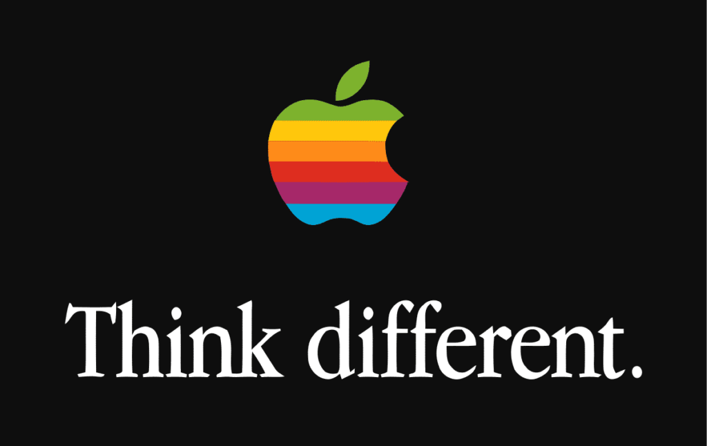 Aktive Provokation des Status Quo Bias: Die Think different. Kampagne von Apple
