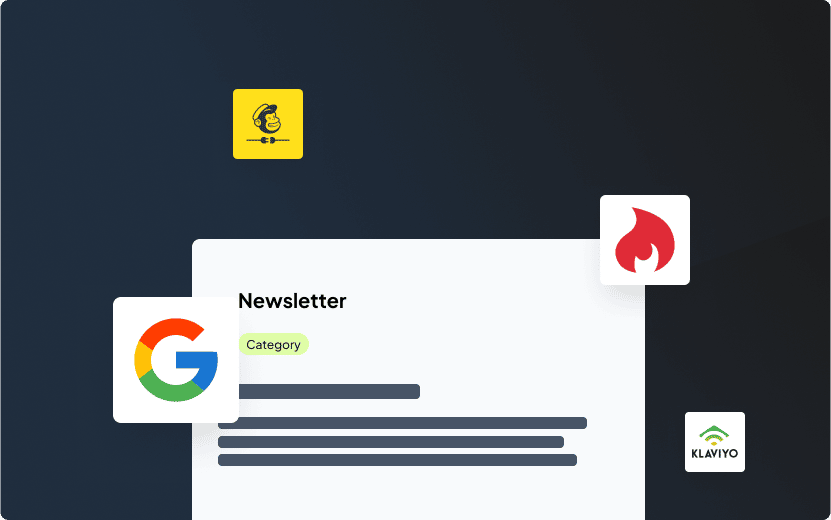 Newsletter teaser - Startseite