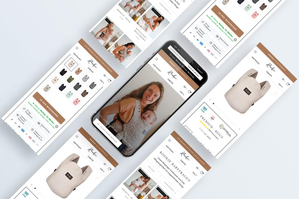 rookiebaby case study mockup