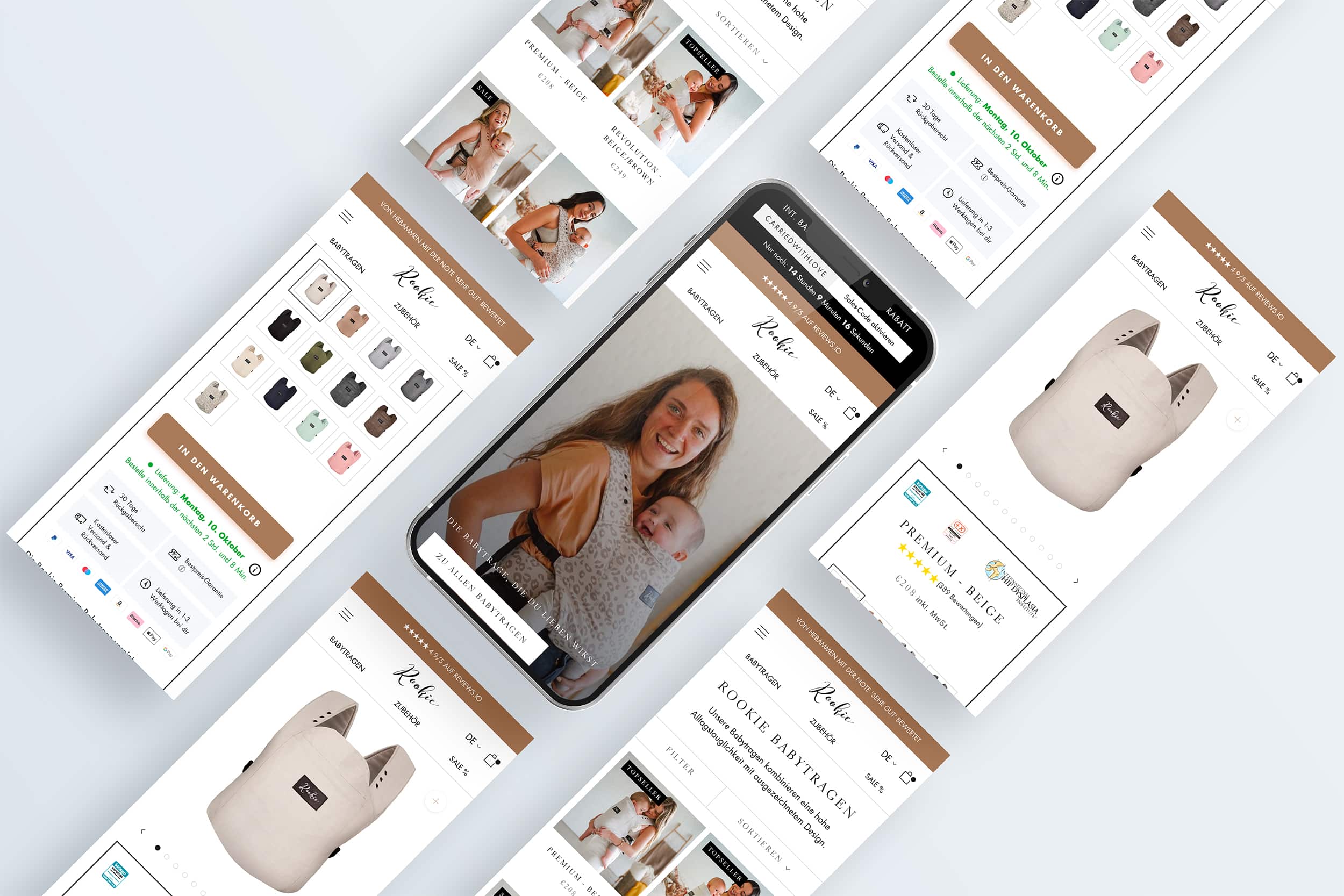Rookiebaby case study mockup - Rookie Baby