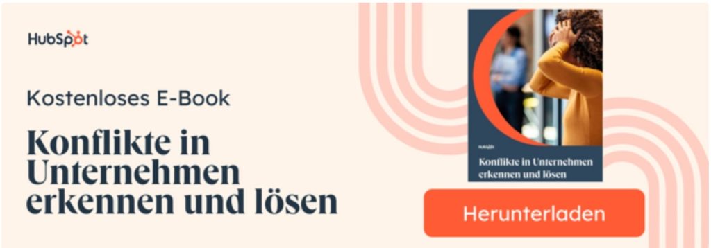 Banner mit Call-to-Action auf dem Blog von HubSpot