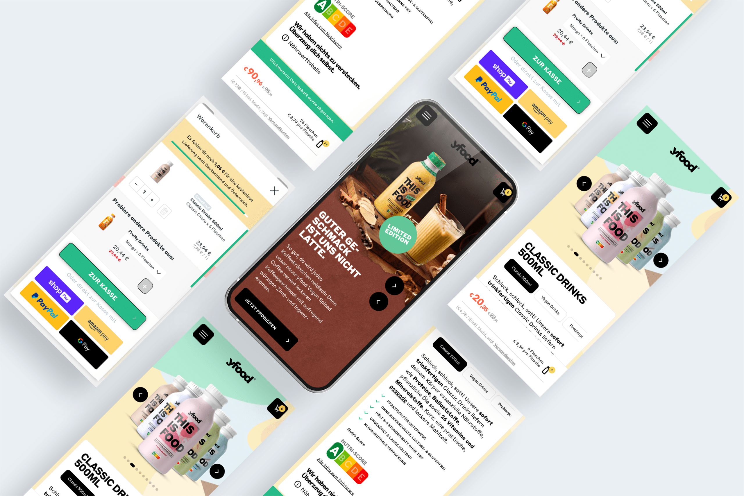yfood Case Study Mockup