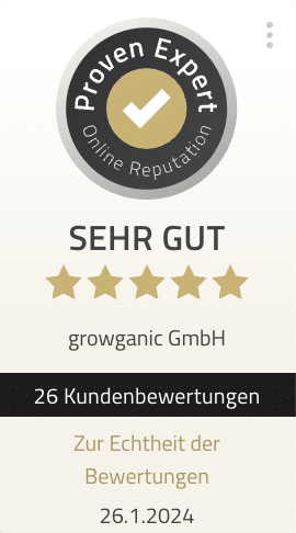 Auch wir setzen ein Bewertungsbadge ein, das zum Proven Expert Profil verlinkt.