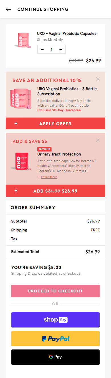 Swipe file flovitamins mobile cart - FLO