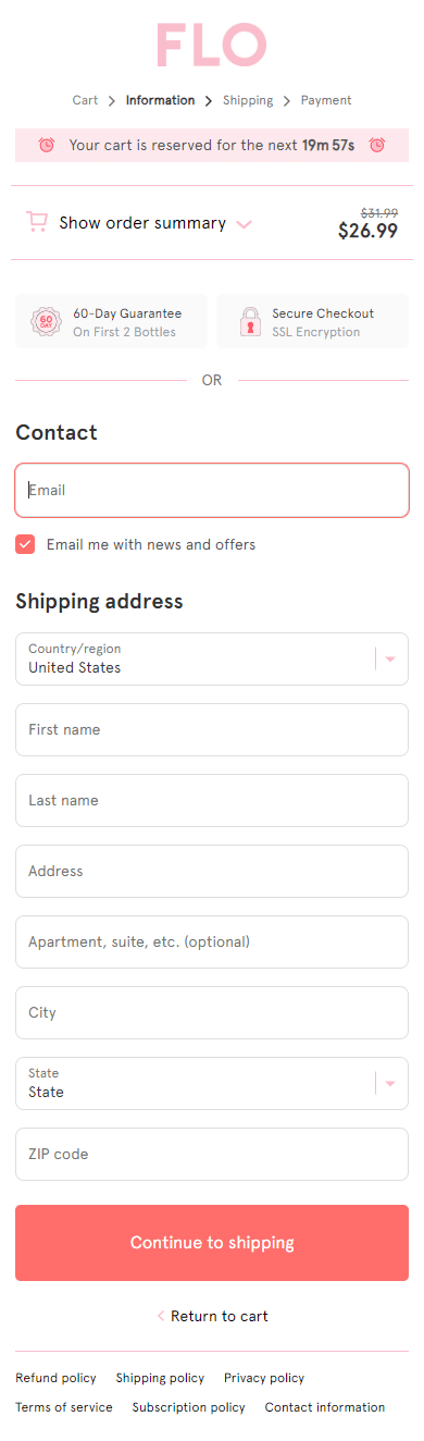 Swipe file flovitamins mobile checkout - Automatisch gespeicherter Entwurf