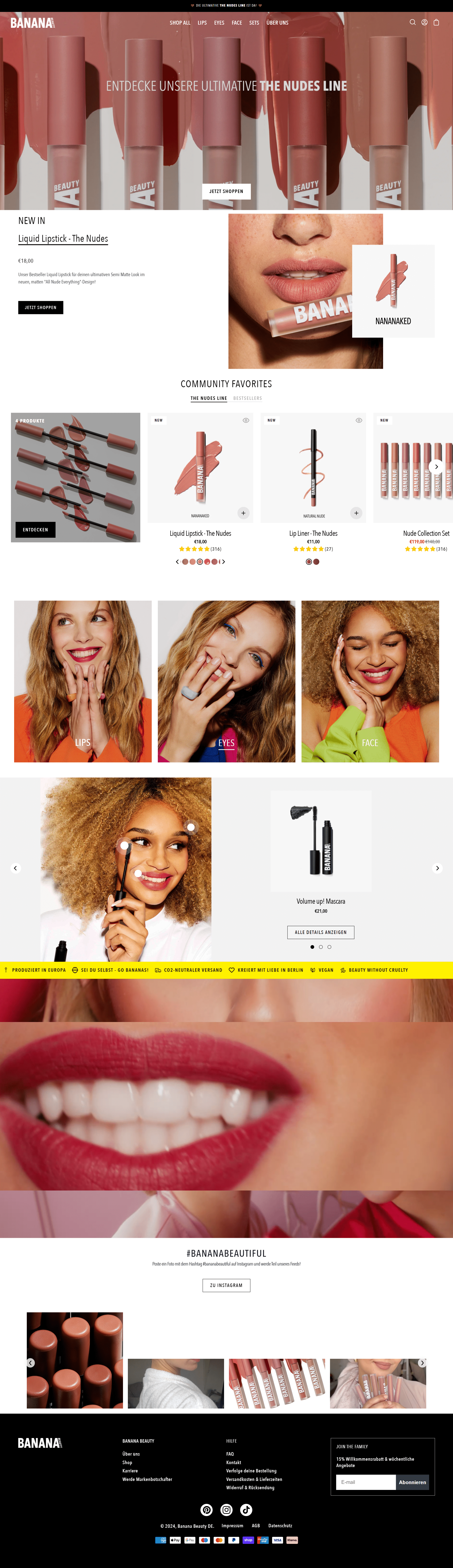 Swipe file bananabeauty desktop home - Banana Beauty