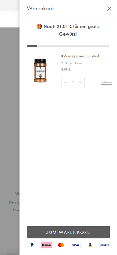 Swipe file ankerkraut mobile cart - Ankerkraut