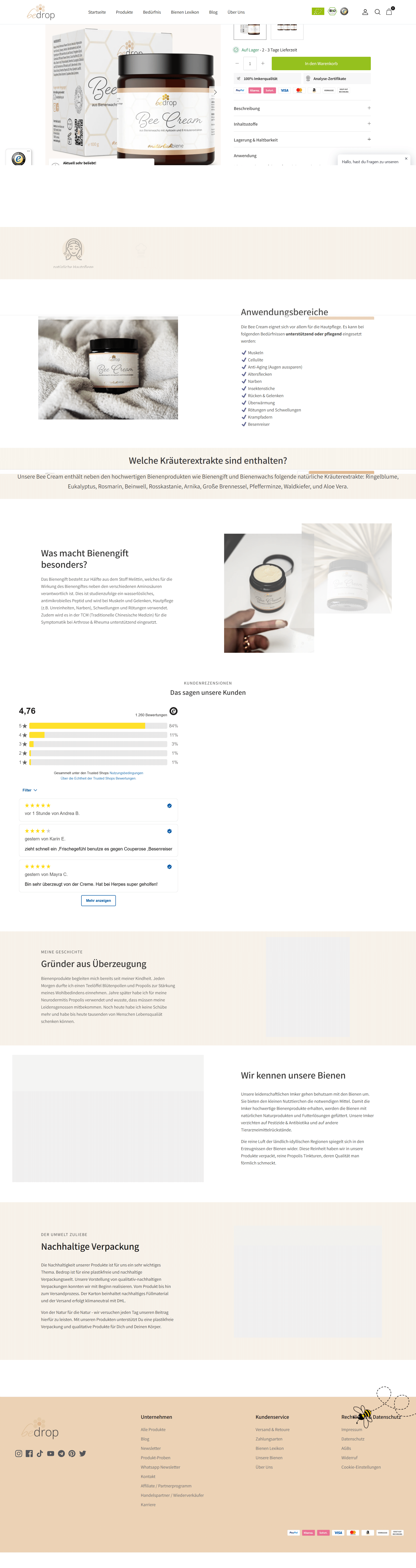 Swipe file bedrop desktop pdp - bedrop