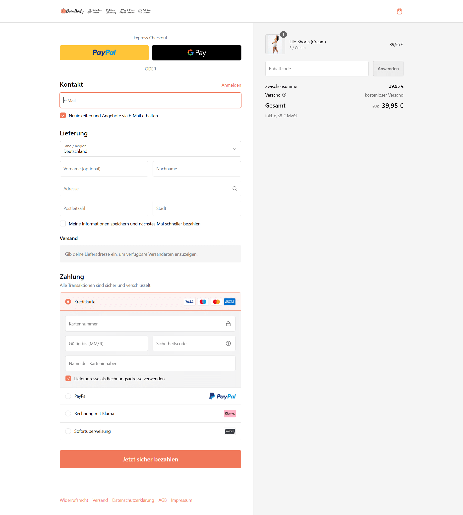 Swipe file boombooty dekstop checkout - BoomBooty