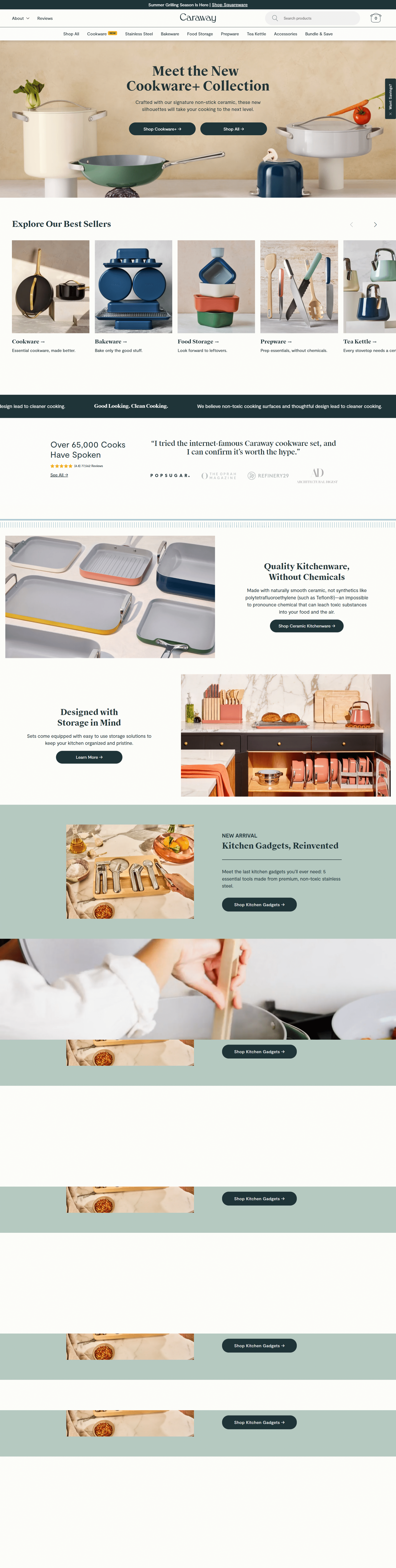 Swipe file caraway desktop home - Caraway