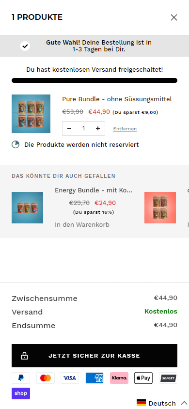 Swipe file dropz mobile cart - Dropz