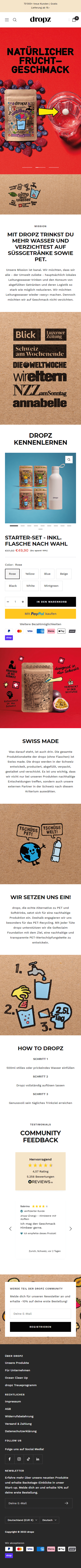 Swipe file dropz mobile home - Dropz