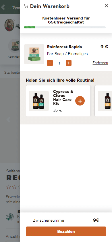 Swipe file drsquatch mobile cart - Dr. Squatch