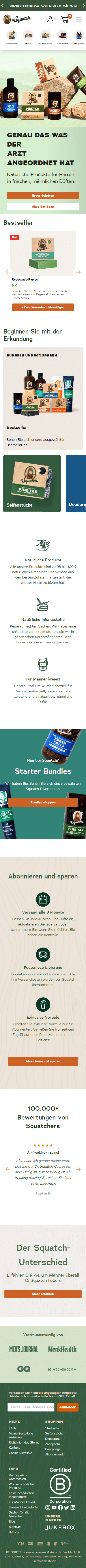 Swipe file drsquatch mobile home - Dr. Squatch