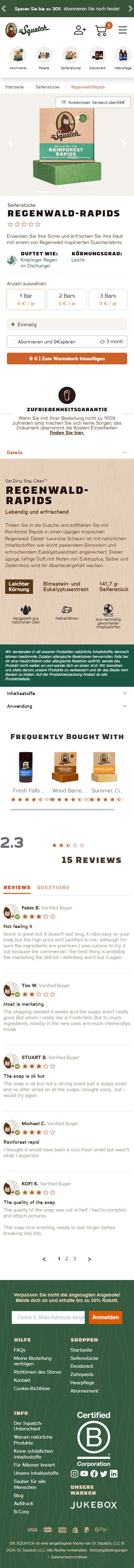 Swipe file drsquatch mobile pdp - Dr. Squatch