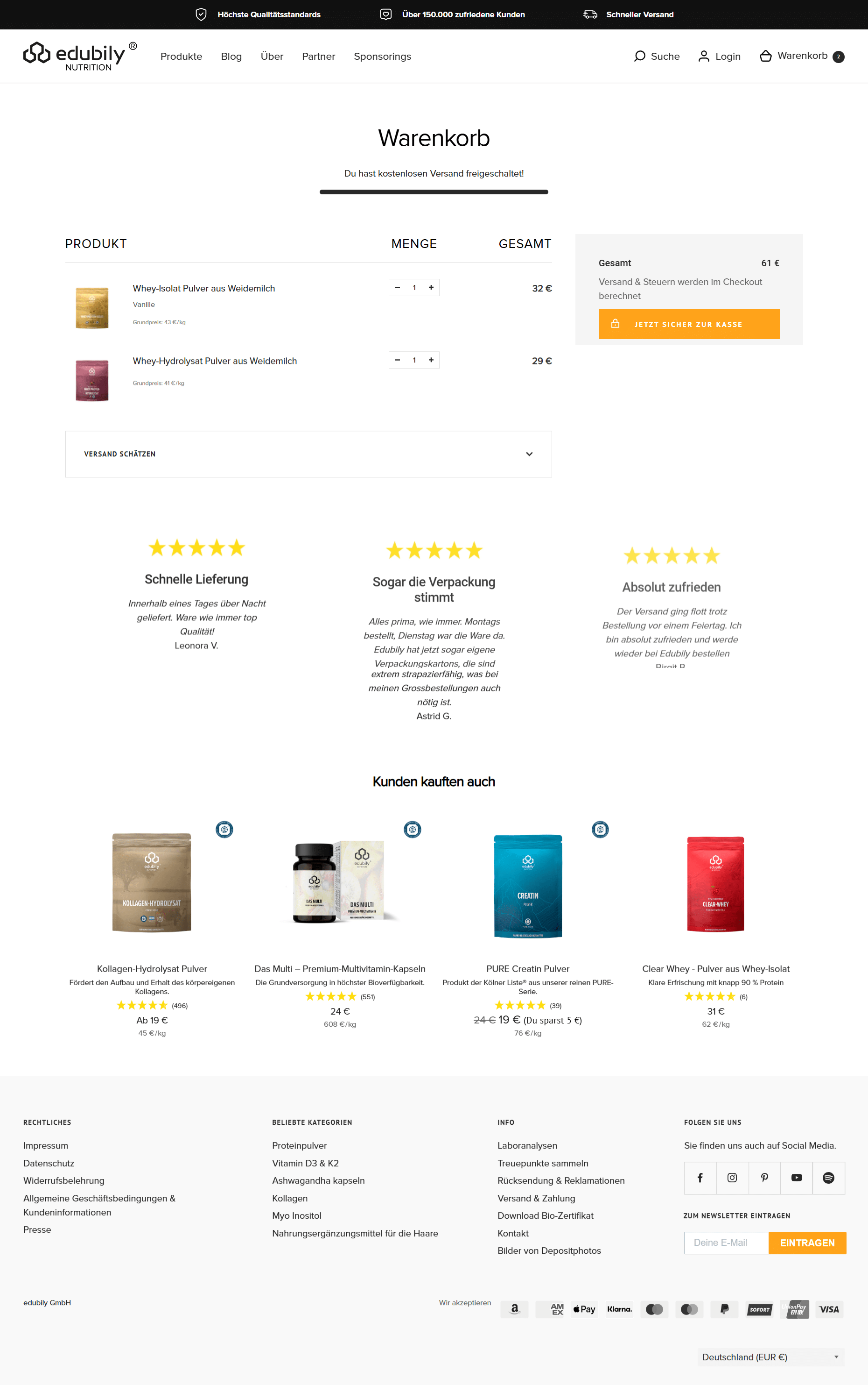 Swipe file edubily nutrition desktop cart - Edubily Nutrition