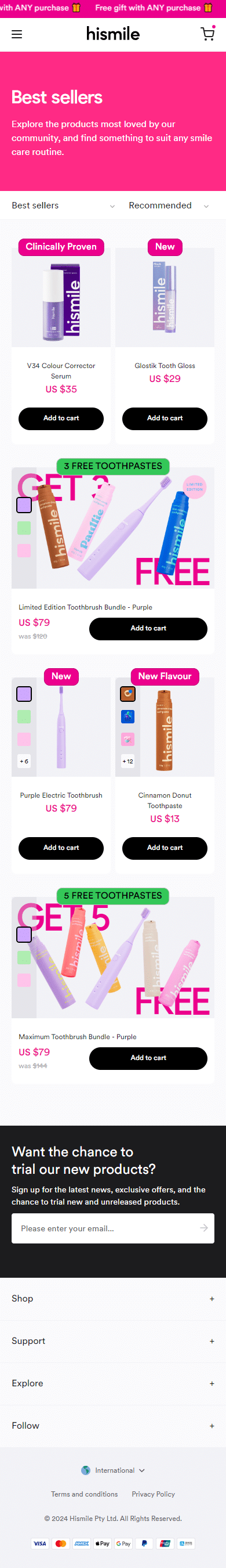 Swipe file hismile mobile clp - HiSmile