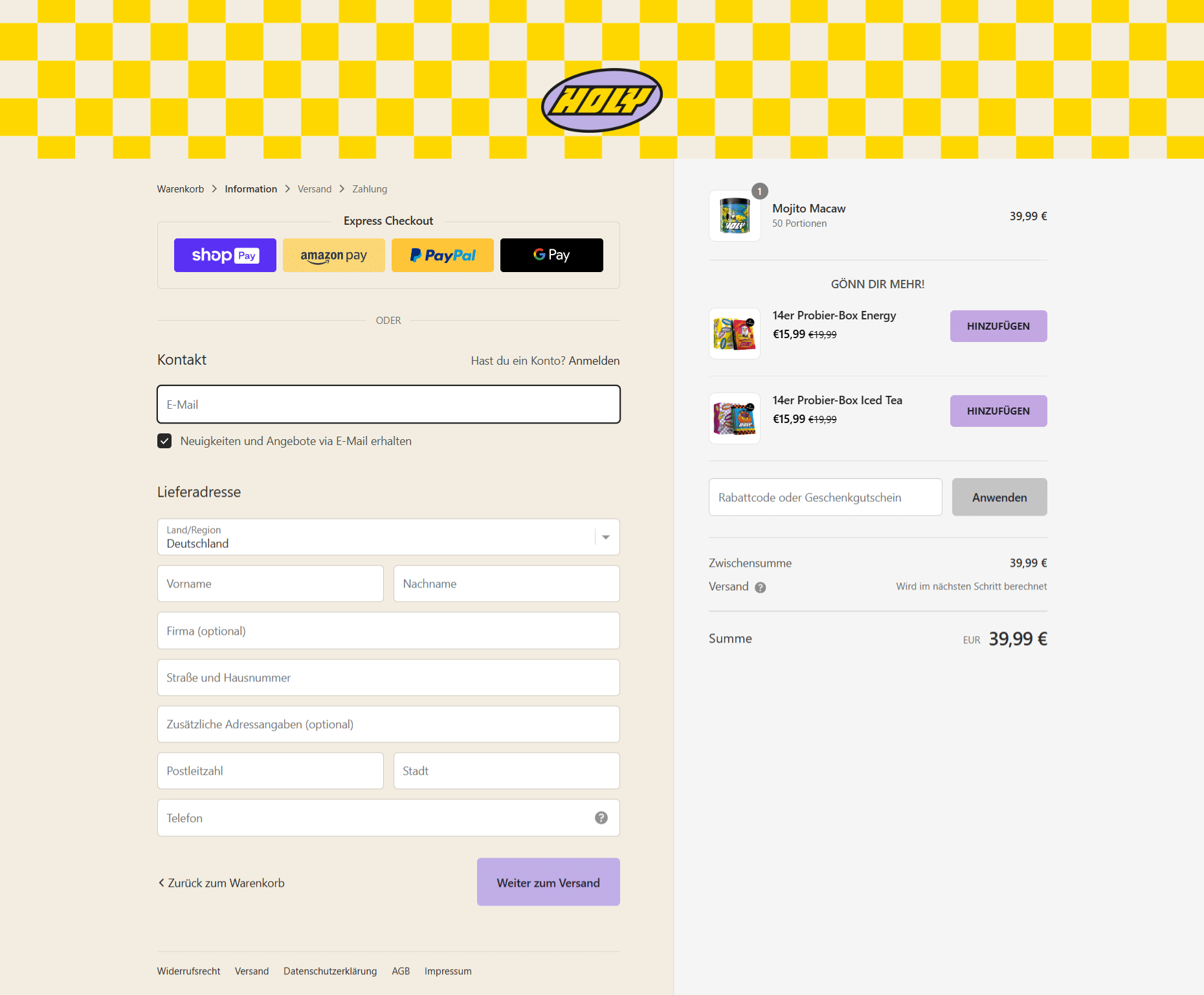 Swipe file holy desktop checkout - Holy