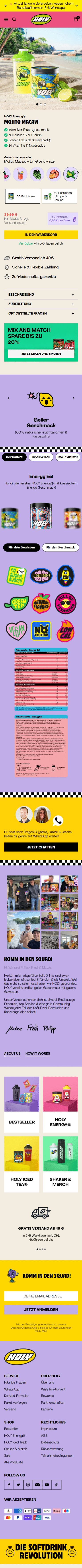 Swipe file holy mobile pdp - Holy