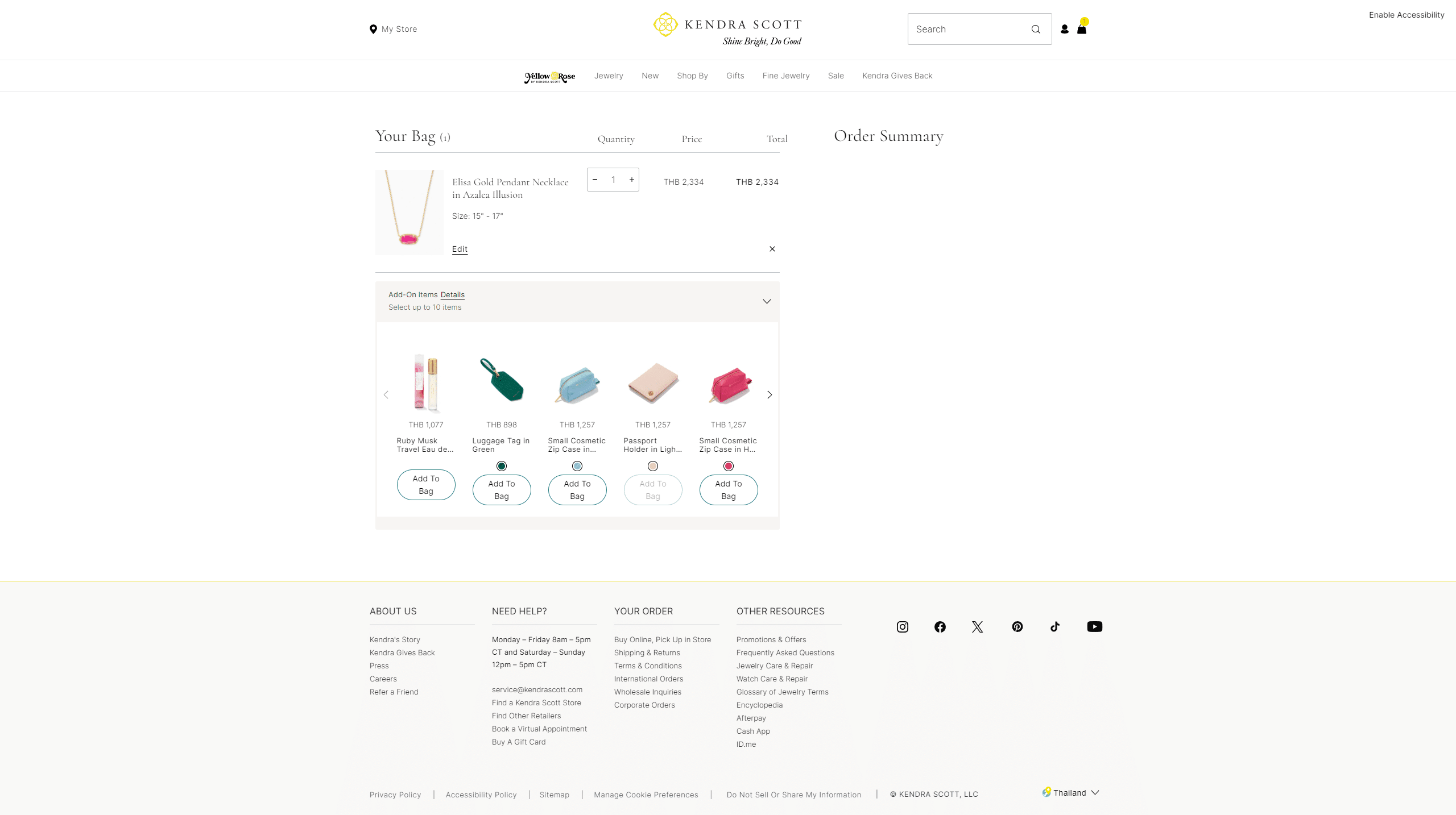 Swipe file kendrascott desktop cart - Kendra Scott