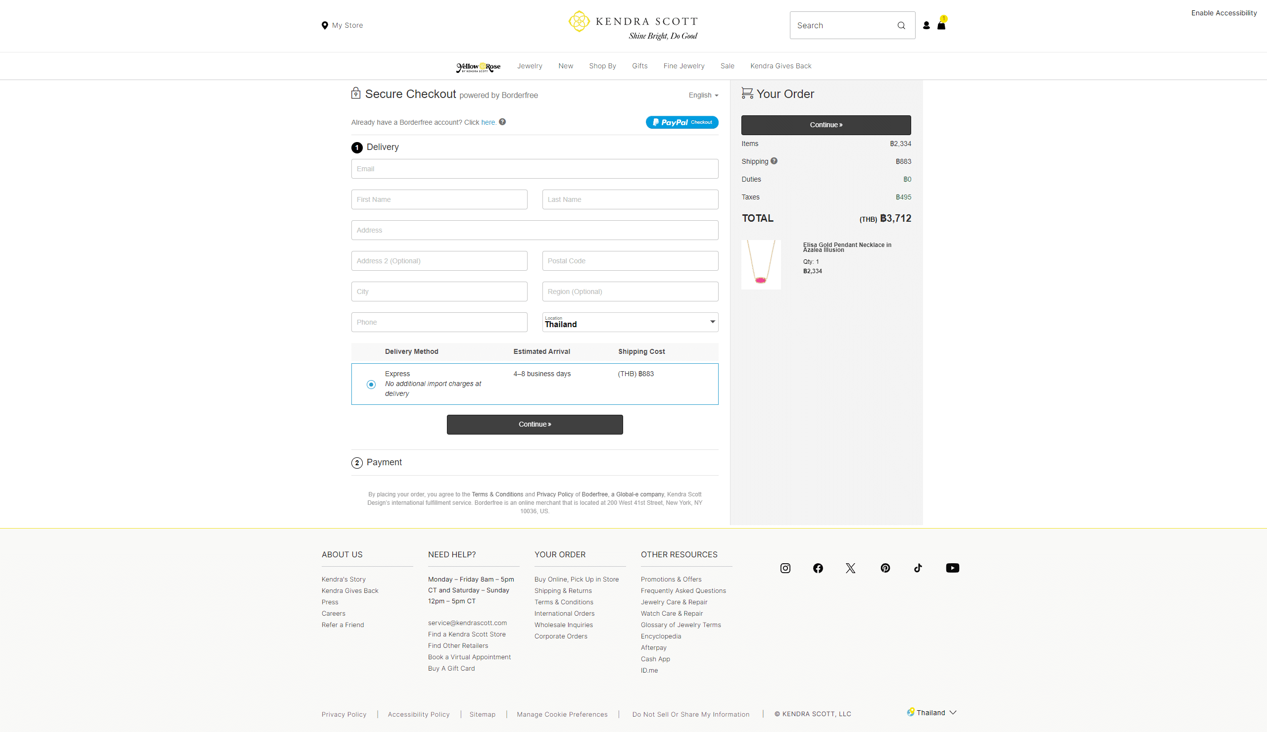Swipe file kendrascott desktop checkout - Kendra Scott