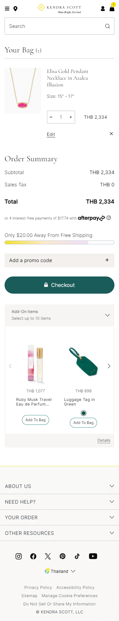 Swipe file kendrascott mobile cart - Kendra Scott