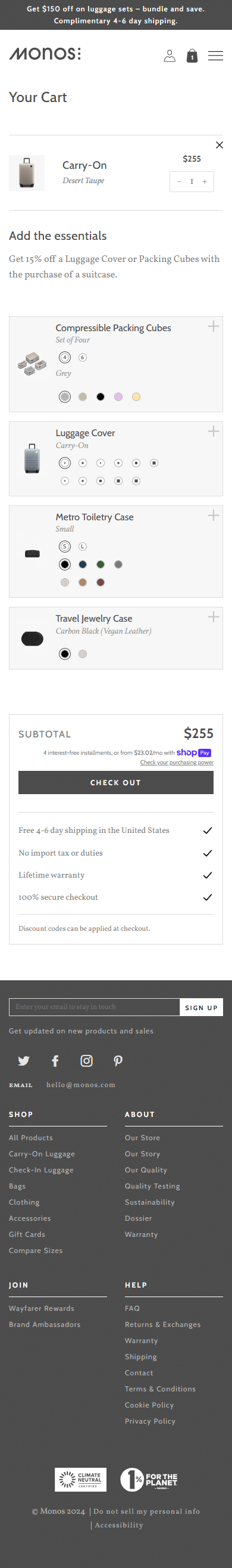 Swipe file monos mobile cart - Monos