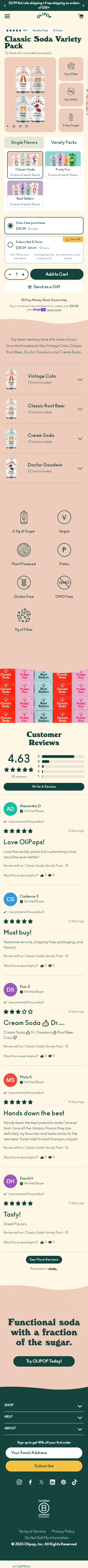 Swipe file olipop mobile pdp - Olipop