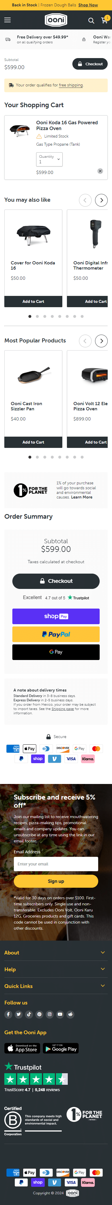 Swipe file ooni mobile cart - Ooni