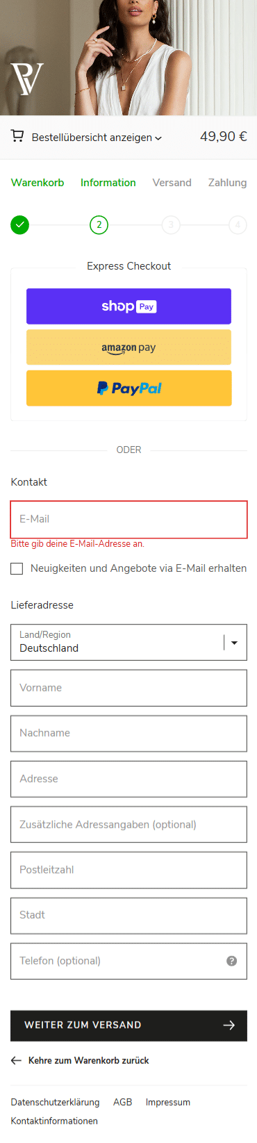 Swipe file paul valentine mobile checkout - Paul Valentine