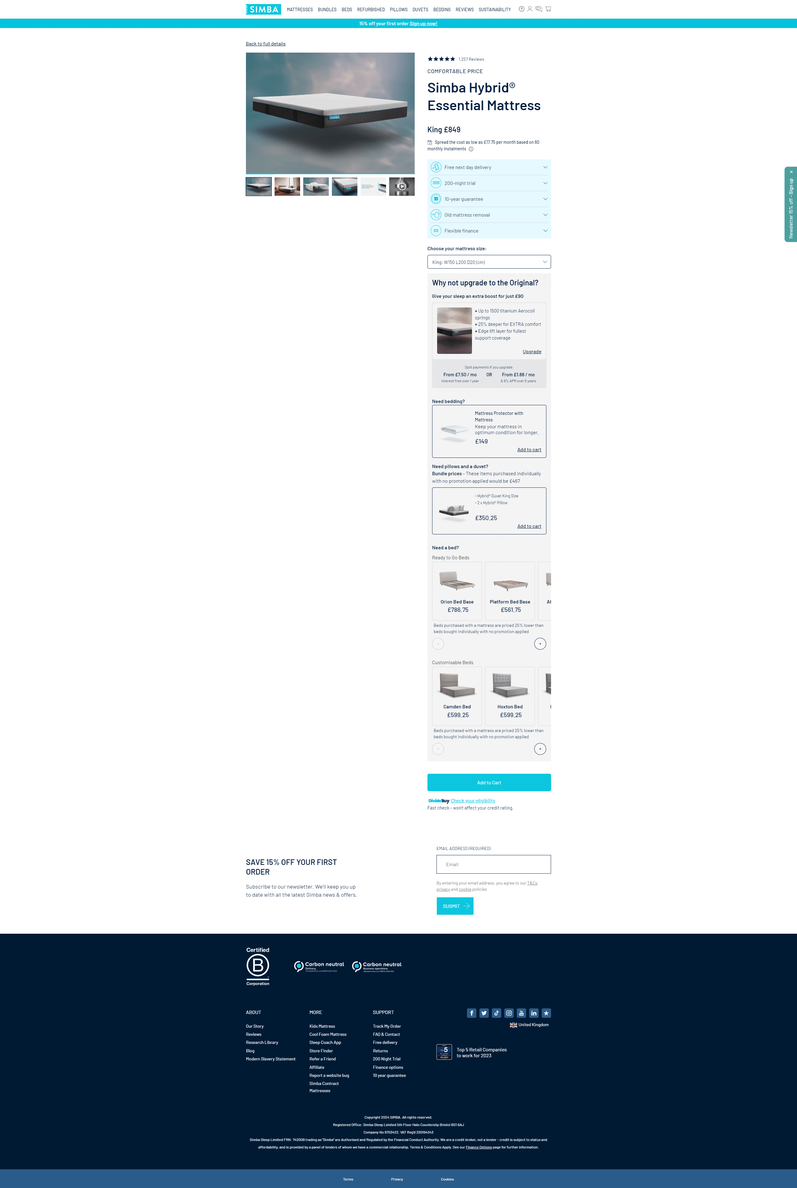 Swipe file simba desktop pdp - Simba