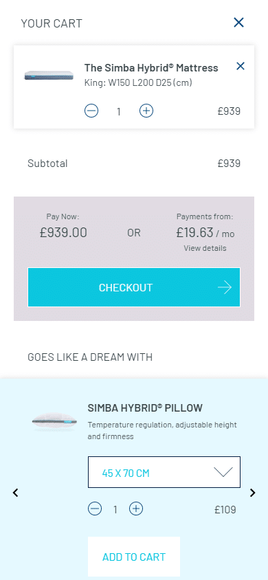 Swipe file simbasleep mobile cart - Simba