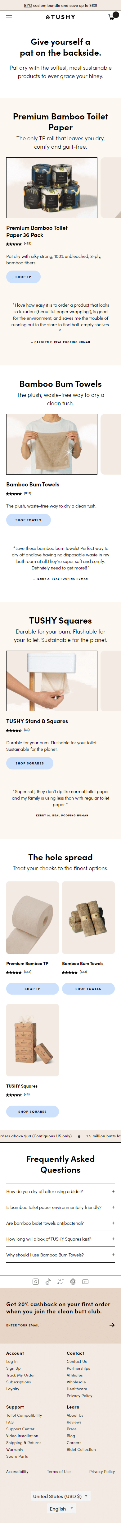 Swipe file tushy mobile clp - TUSHY