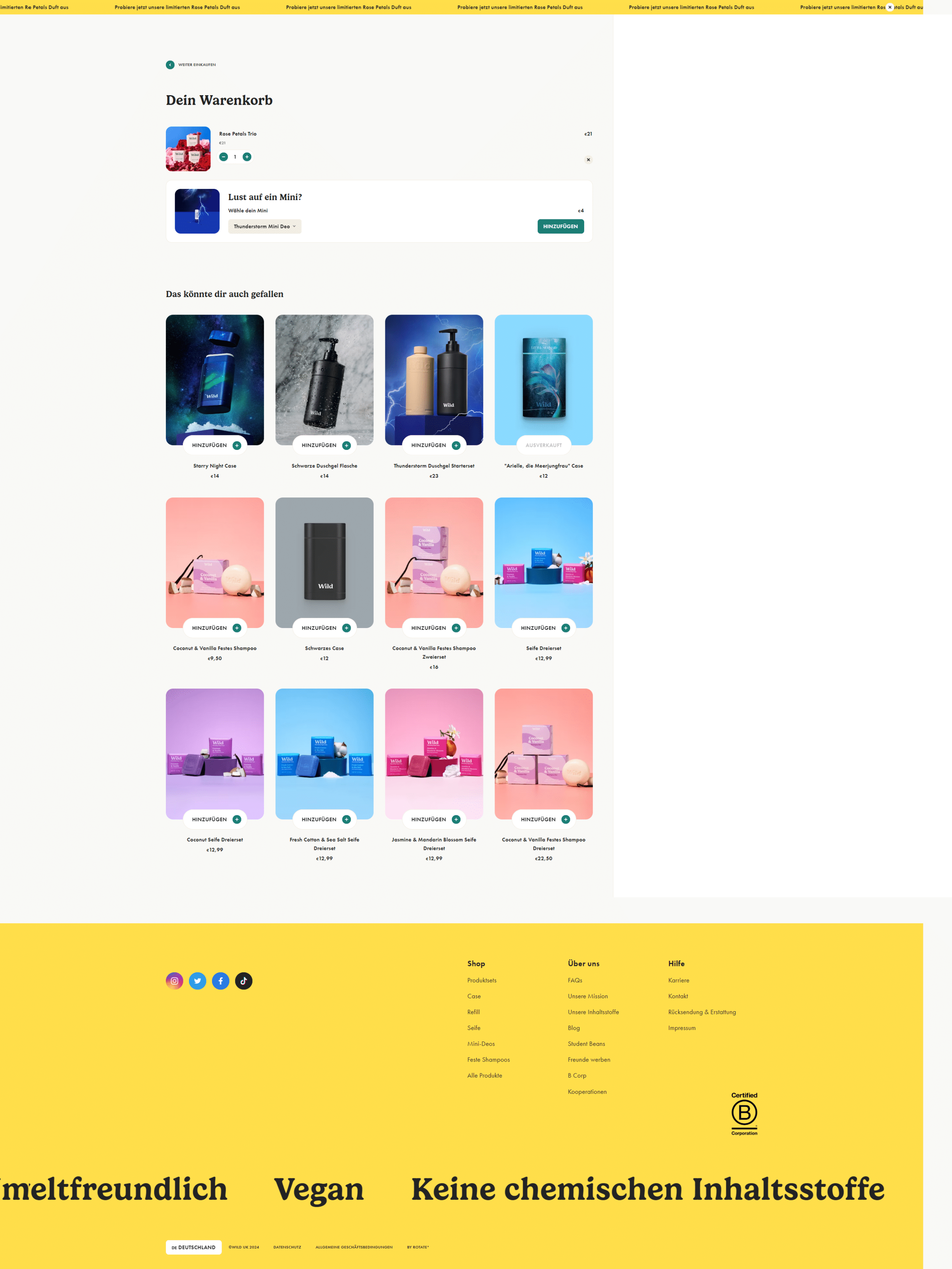 Swipe file wild desktop cart - Wild