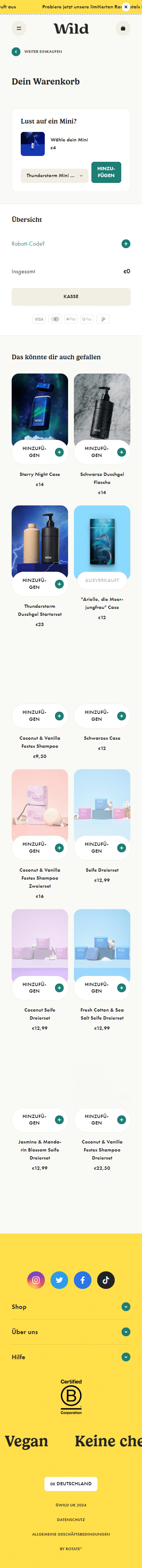 Swipe file wild mobile cart - Wild