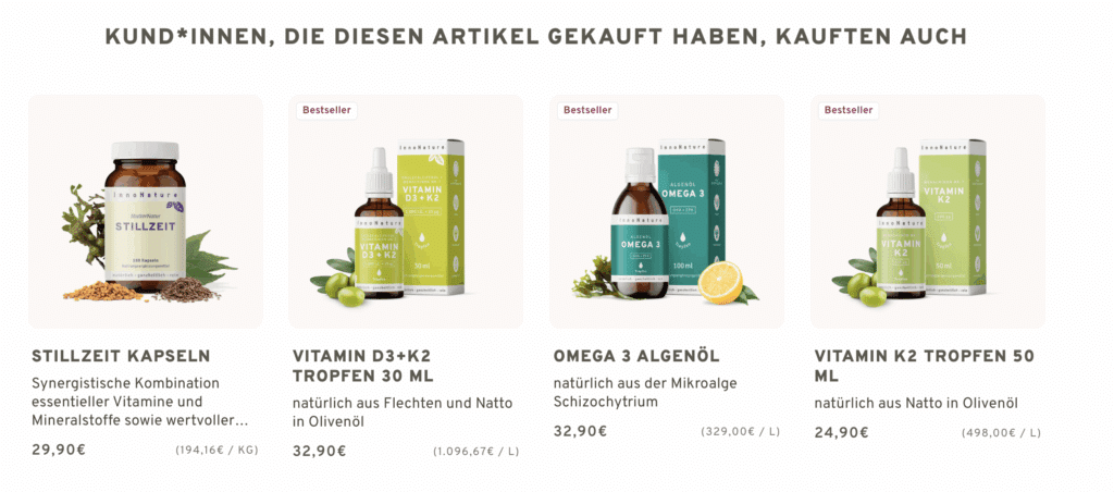 Produktempfehlungen kunden kauften auch innonature - So kannst du mit Produktempfehlungen deinen Umsatz steigern